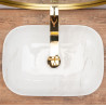 Elegancka Umywalka Nablatowa Belinda Shiny Calala 46,5x33,5 - Styl i Jakość Dla Twojej Łazienki