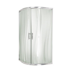 Nowoczesna Kabina Prysznicowa Marbella 90 z Unikalnym Szkłem w Wzór Fale
