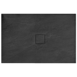 Stylowy Brodzik Kamienny BLACK 80x100 - Elegancja i Nowoczesność w Twojej Łazience