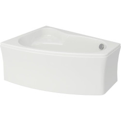 Cersanit Sicilia - Elegancka wanna asymetryczna lewa 140x100 cm