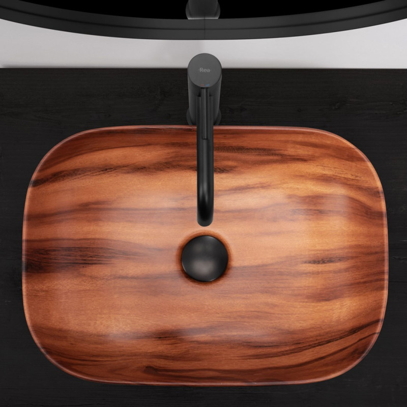 Ekskluzywna Umywalka Belinda - Drewniana Elegancja na Twoim Blacie