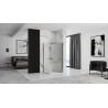 Elegancki Moduł Kabiny Fold N2 w Chromie 80 cm - Styl i Funkcjonalność