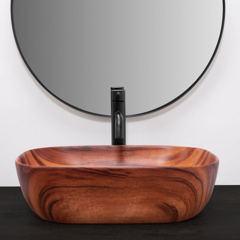 Ekskluzywna Umywalka Belinda - Drewniana Elegancja na Twoim Blacie