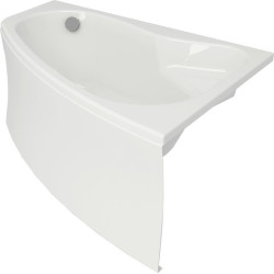 Elegancka wanna asymetryczna SICILIA 140x100 cm prawostronna - Komfort i Styl!