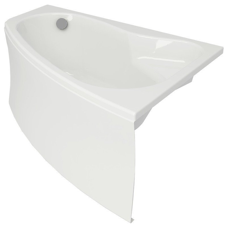 Elegancka wanna asymetryczna SICILIA 140x100 cm prawostronna - Komfort i Styl!