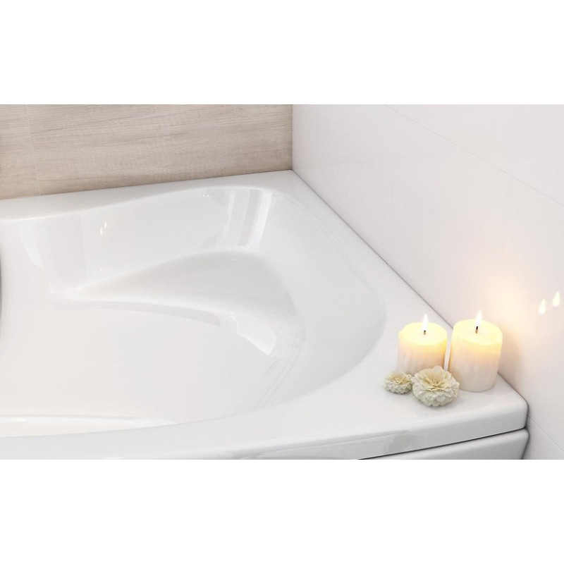 Elegancka wanna asymetryczna SICILIA 140x100 cm prawostronna - Komfort i Styl!