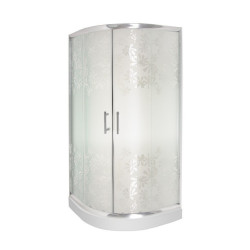 Ekskluzywna Kabina Prysznicowa Marbella 90 Szkło z Motywem Kwiatowym
