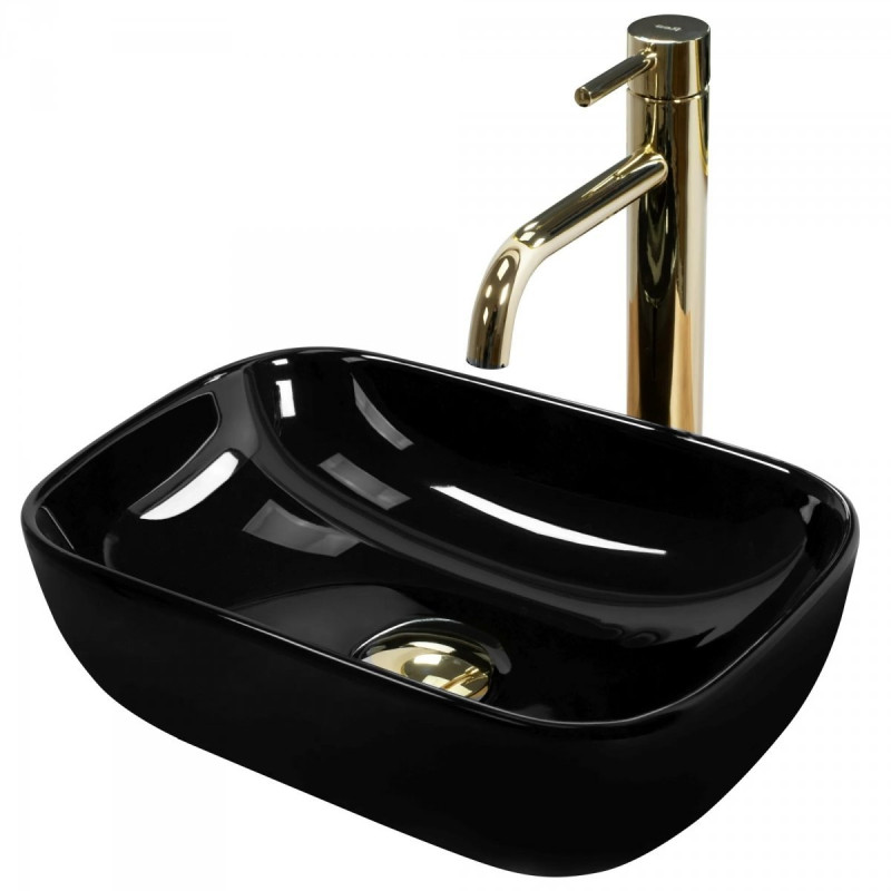 Stylowa Umywalka Nablatowa Belinda Mini Black – Elegancja do Twojej Łazienki!