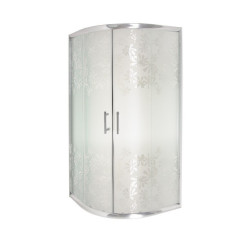 Ekskluzywna Kabina Prysznicowa Marbella 90 Szkło z Motywem Kwiatowym