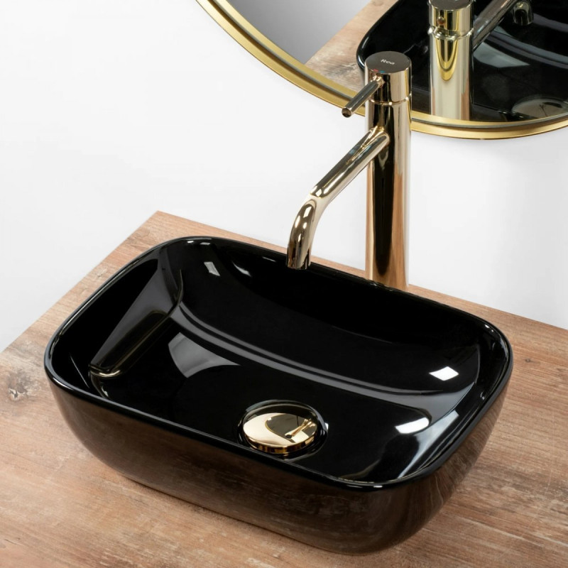 Stylowa Umywalka Nablatowa Belinda Mini Black – Elegancja do Twojej Łazienki!