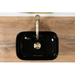 Stylowa Umywalka Nablatowa Belinda Mini Black – Elegancja do Twojej Łazienki!