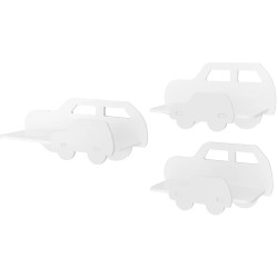 Zestaw 3 Białych Półek Samochodowych - Styl i Funkcjonalność w Jednym!