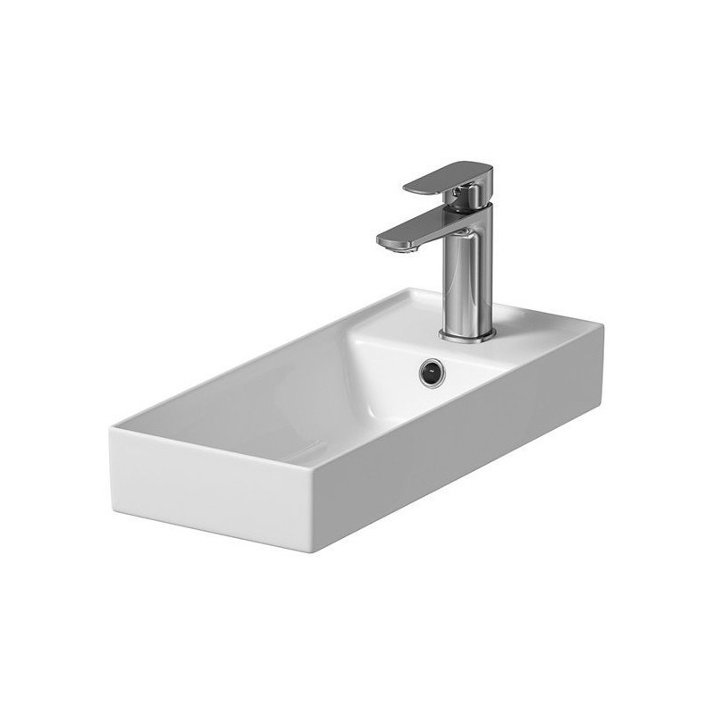 Elegancka szafka z umywalką LARGA 50x22 z złotą gałką – nowoczesny design