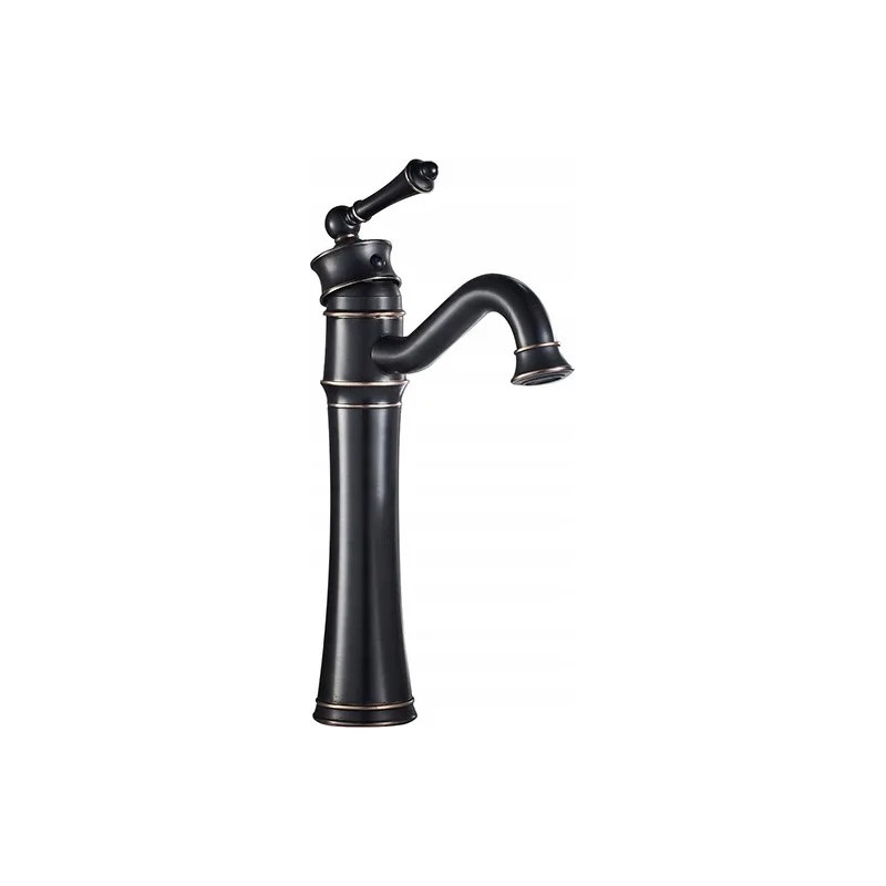 Stylowa Bateria Łazienkowa Vintage Czarna Przecierana - Elegancja w Twojej Łazience