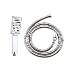 Kompletny Zestaw Prysznicowy KVADRATO NLQ z Wężem 150 cm - Styl i Komfort w Twojej Łazience