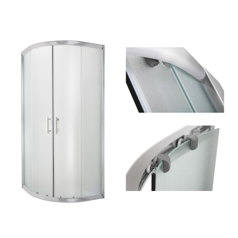 Luksusowa Kabina Prysznicowa Arizona 90 cm – Mrożone Szkło, Elegancja dla Twojej Łazienki