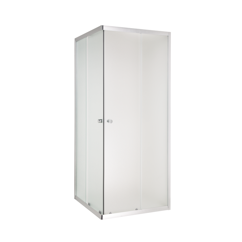 Luksusowa kabina prysznicowa Parla 90x90 cm z eleganckim mrożonym szkłem