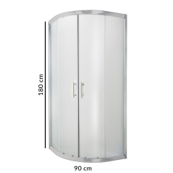 Luksusowa Kabina Prysznicowa Arizona 90 cm – Mrożone Szkło, Elegancja dla Twojej Łazienki