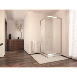 Elegancka Kabina Prysznicowa Nevada 80 z Mrożonym Szkłem - Stylowy Komfort w Łazience