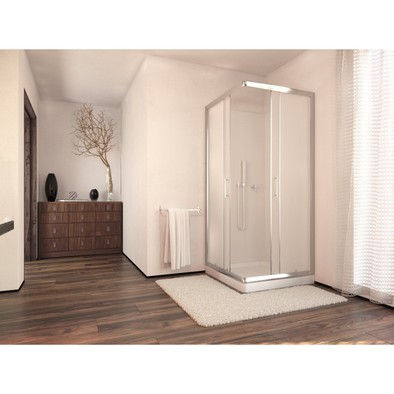 Elegancka Kabina Prysznicowa Nevada 90 cm z Mrożonym Szkłem – Styl i Prywatność