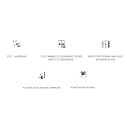 Odkryj luksus w łazience: Kabina prysznicowa Arizona 80 z przezroczystym szkłem