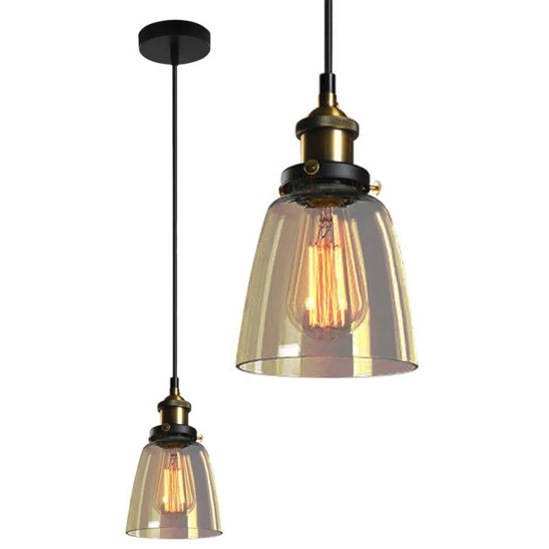 Elegancka lampa wisząca Verto Brown – ciepłe światło dla Twojego wnętrza