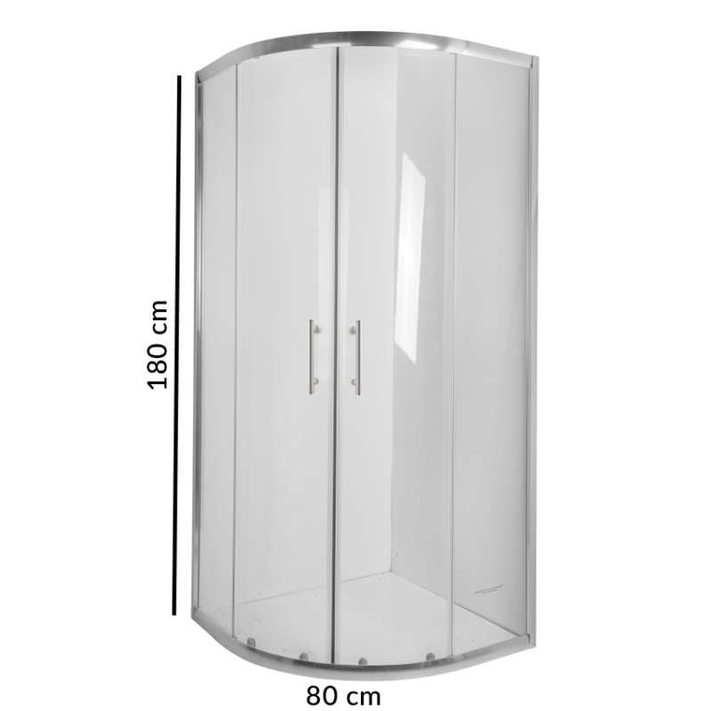 Odkryj luksus w łazience: Kabina prysznicowa Arizona 80 z przezroczystym szkłem