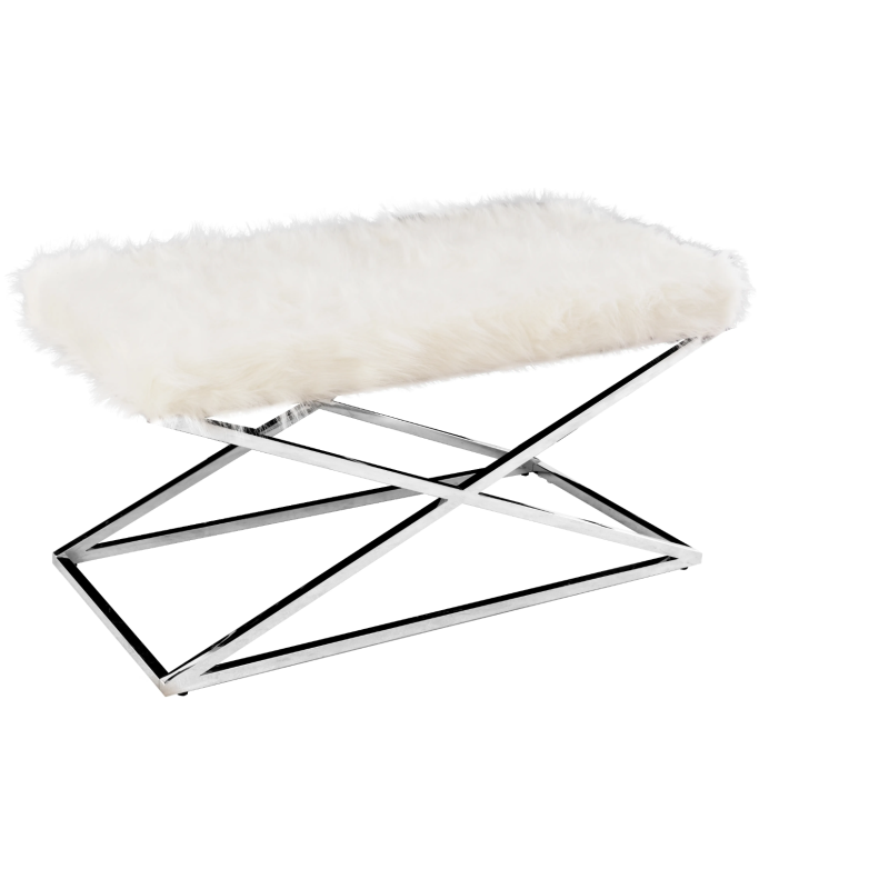 Ława Designerska BC-1518-1 Biała - Elegancja i Styl dla Twojego Wnętrza