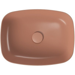 Elegancka Umywalka Larga 50x38 cm – Ceglasta Matowa, Nowoczesny Styl