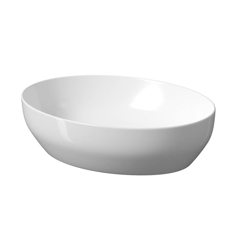 Luksusowa Umywalka Larga Elipsa 50x38 cm - Elegancja i Styl w Bieli z Korkiem