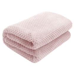 Elegancki Koc Diamond w Kolorze Brudnego Różu 160x200 - Luksusowa Miękkość i Styl