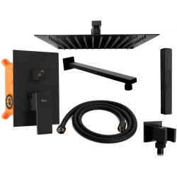 Stylowy Zestaw Natryskowy FENIX Czarny - Nowoczesny Design dla Twojej Łazienki