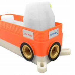 Nowoczesny Zestaw Prysznicowy Podtynkowy LUNGO Czarny z Boxem - Styl i Funkcjonalność!