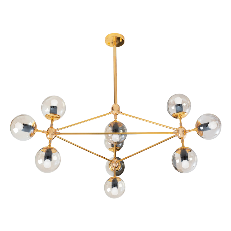 Elegancka Lampa APP266-10C w Złotym Wykończeniu - Oświetlenie Premium dla Twojego Domu