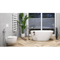 Platto przycisk spłukujący do stelaża podtynkowego WC Shiro 2.0, biały połysk