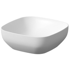 Kwadratowa Umywalka Ceramiczna Larga 38x38 cm, Biały Mat - Styl i Elegancja dla Twojej Łazienki