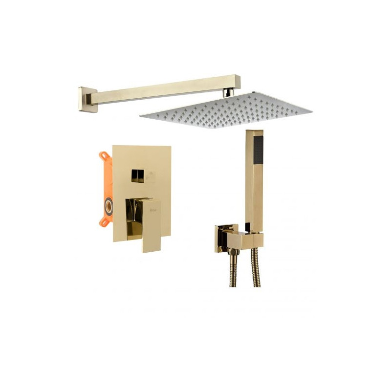 Luksusowy Złoty Zestaw Prysznicowy Bento - Elegancja i Styl w Twojej Łazience