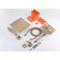 Luksusowy Złoty Zestaw Prysznicowy Bento - Elegancja i Styl w Twojej Łazience