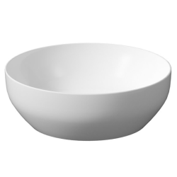 Elegancka umywalka nablatowa Larga 40 cm, biały mat - nowoczesny design!