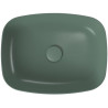 Stylowa umywalka Larga, zielony mat, 50x38 cm - Twoja nowoczesna elegancja!
