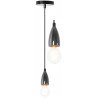 Elegancka Lampa sufitowa APP357-1CP - Nowoczesny Czarny Chrom