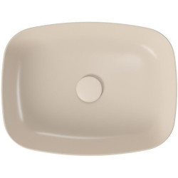 Nowoczesna Umywalka Larga 50x38 cm Beżowy Mat – Elegancja i Styl w Twojej Łazience