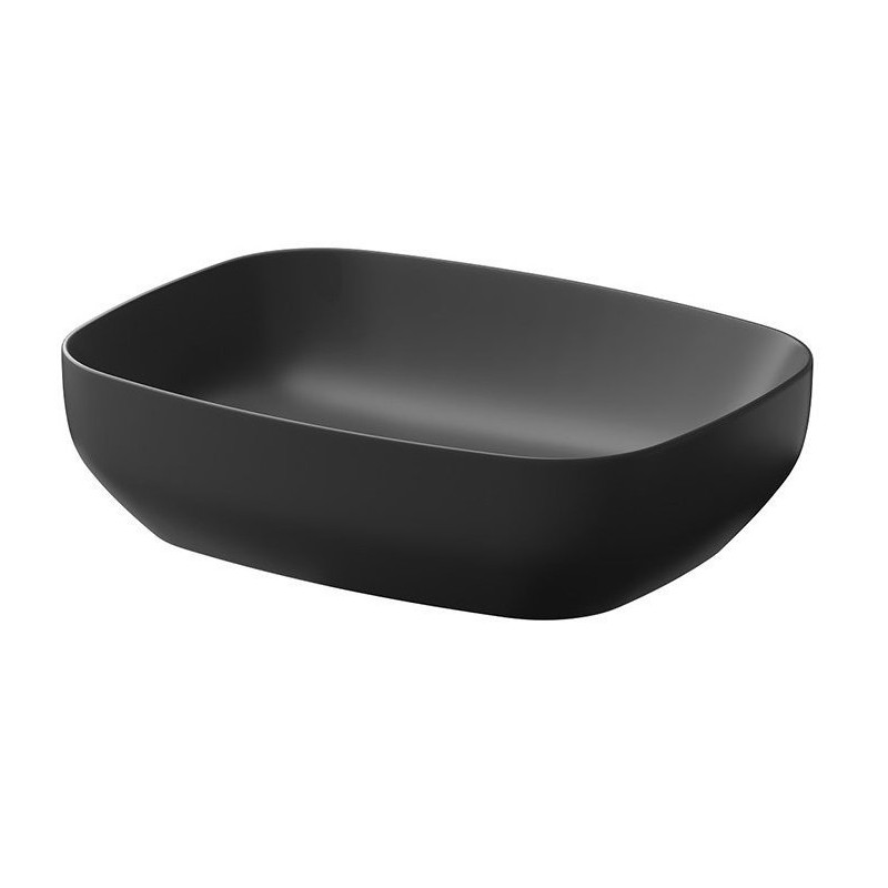 Nowoczesna Umywalka Nablatowa Larga 50x38 cm Antracyt Mat - Styl i Elegancja w Twojej Łazience