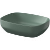 Umywalka Nablatowa Larga 50x38 cm Zielony Mat – Nowoczesny Styl i Funkcjonalność!