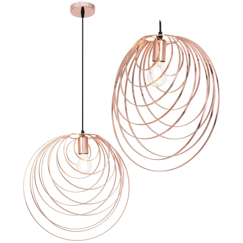 Elegancka Lampa APP427-1CP w Odcieniu Różowego Złota - Nowoczesny Design