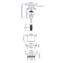 Klik-Klak Korek do Umywalki Chromowany – Nowoczesne Rozwiązanie CWP60CB