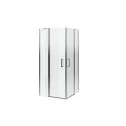 Mazo drzwi wahadłowe kabiny kwadratowej 90x90 cm / 100x100 cm, powłoka Clean Control, chrom