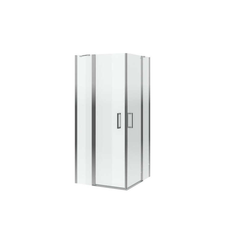 Mazo drzwi wahadłowe kabiny kwadratowej 90x90 cm / 100x100 cm, powłoka Clean Control, chrom