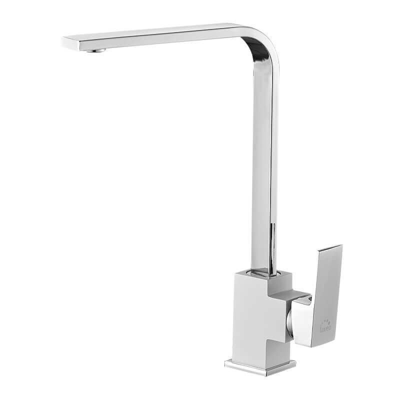 Stylowa Bateria Zlewozmywakowa KVADRATO w Eleganckiej Biel - Nowoczesny Design!