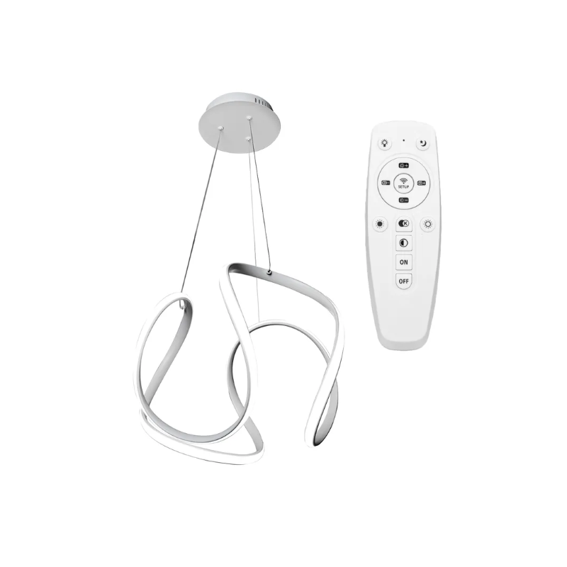 Elegancka Lampa APP388-CP w Śnieżnej Bielii - Stylowy Akcent do Twojego Wnętrza